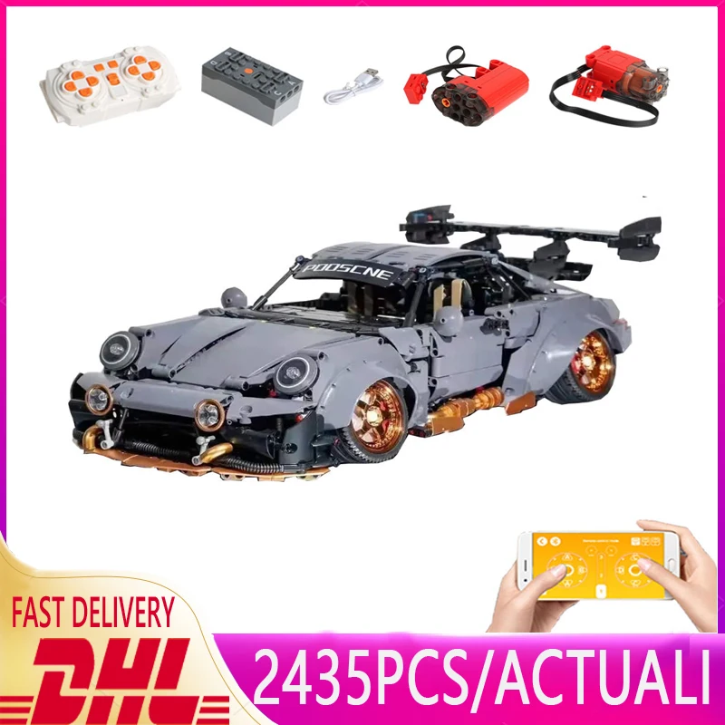 

HOT MOC 10220 Green Hypercar 964 Super Racing Car Fit 10295 High-Tech Model Building Blocks Toy Birthday children Boys Gifts