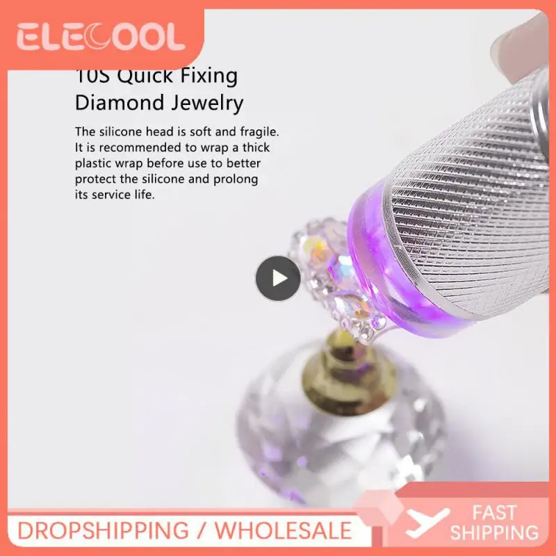 네일 아트 UV 미니 손전등 스탬퍼 포함, 휴대용 실리콘 핸드 헬드 LED 라이트, 손톱 광택제 건조기, 빠른 매니큐어 램프