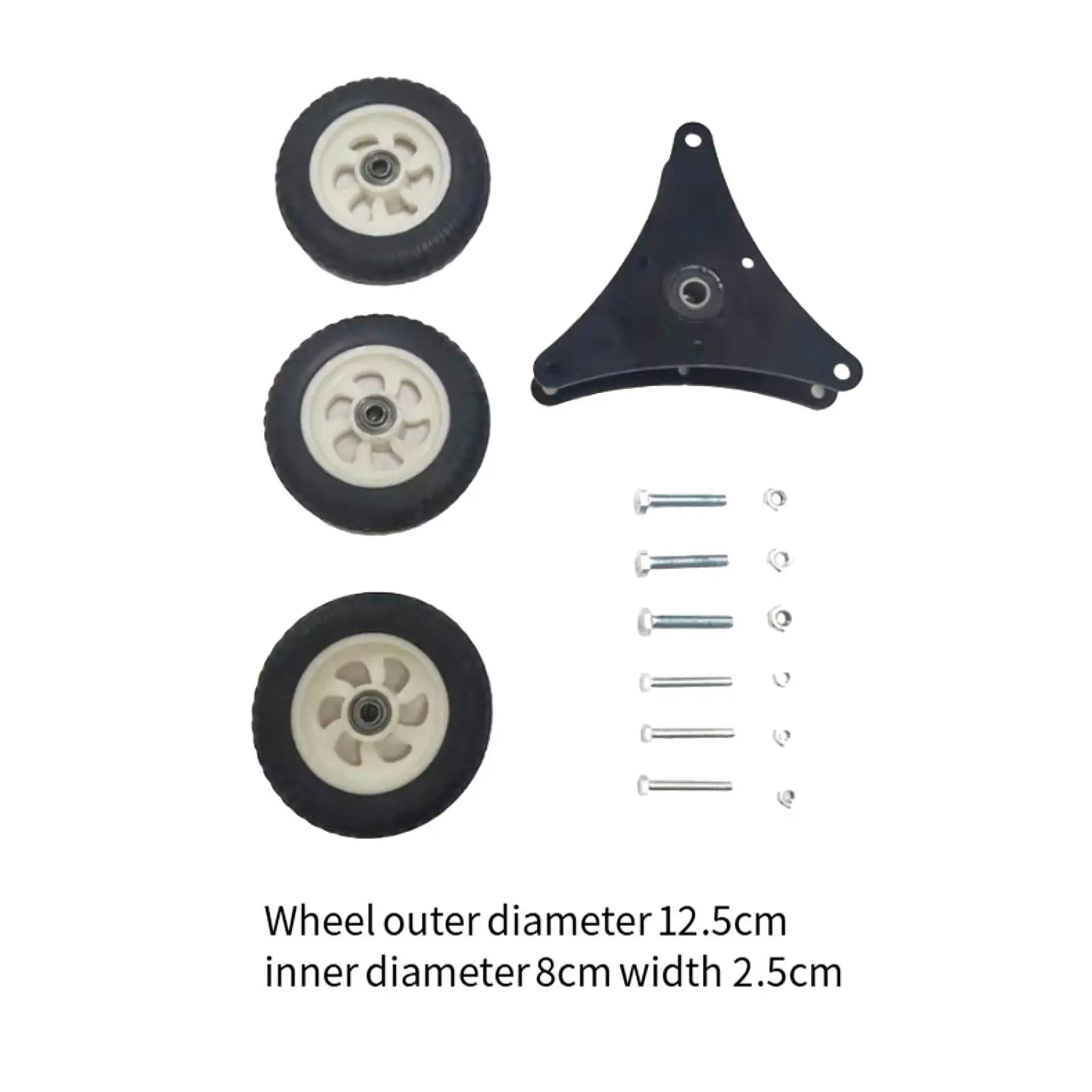 Shopping Cart Stair Climbing Wheels Triangle Wheels for Wheelbarrow Trolley