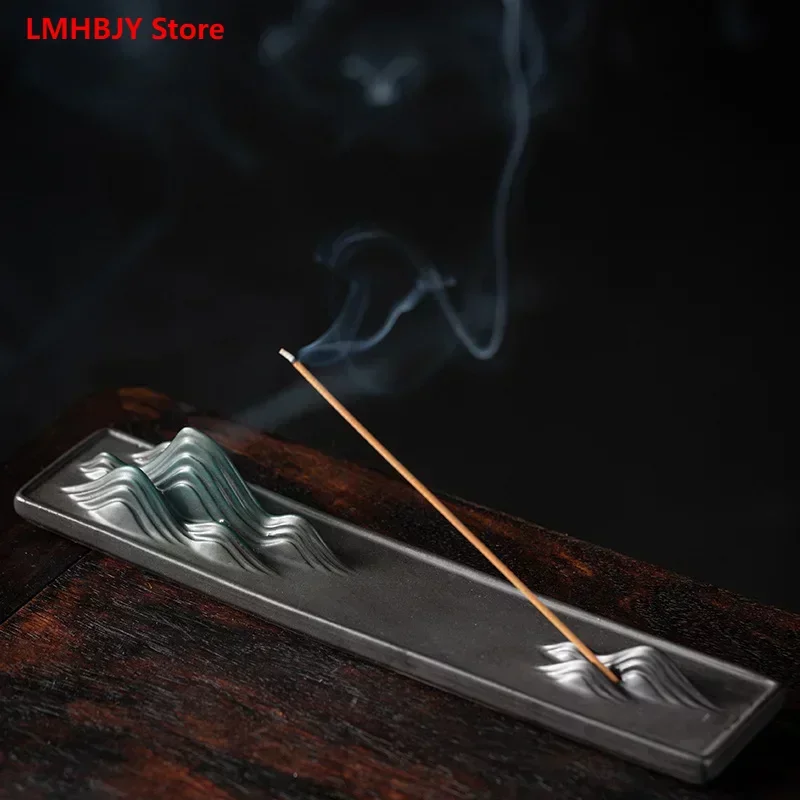 

Creative Ceramic Line Incense Burner Base Line Incense Insert Indoor Incense Burner Incense Holder Zen Tea Ceremony Decoration