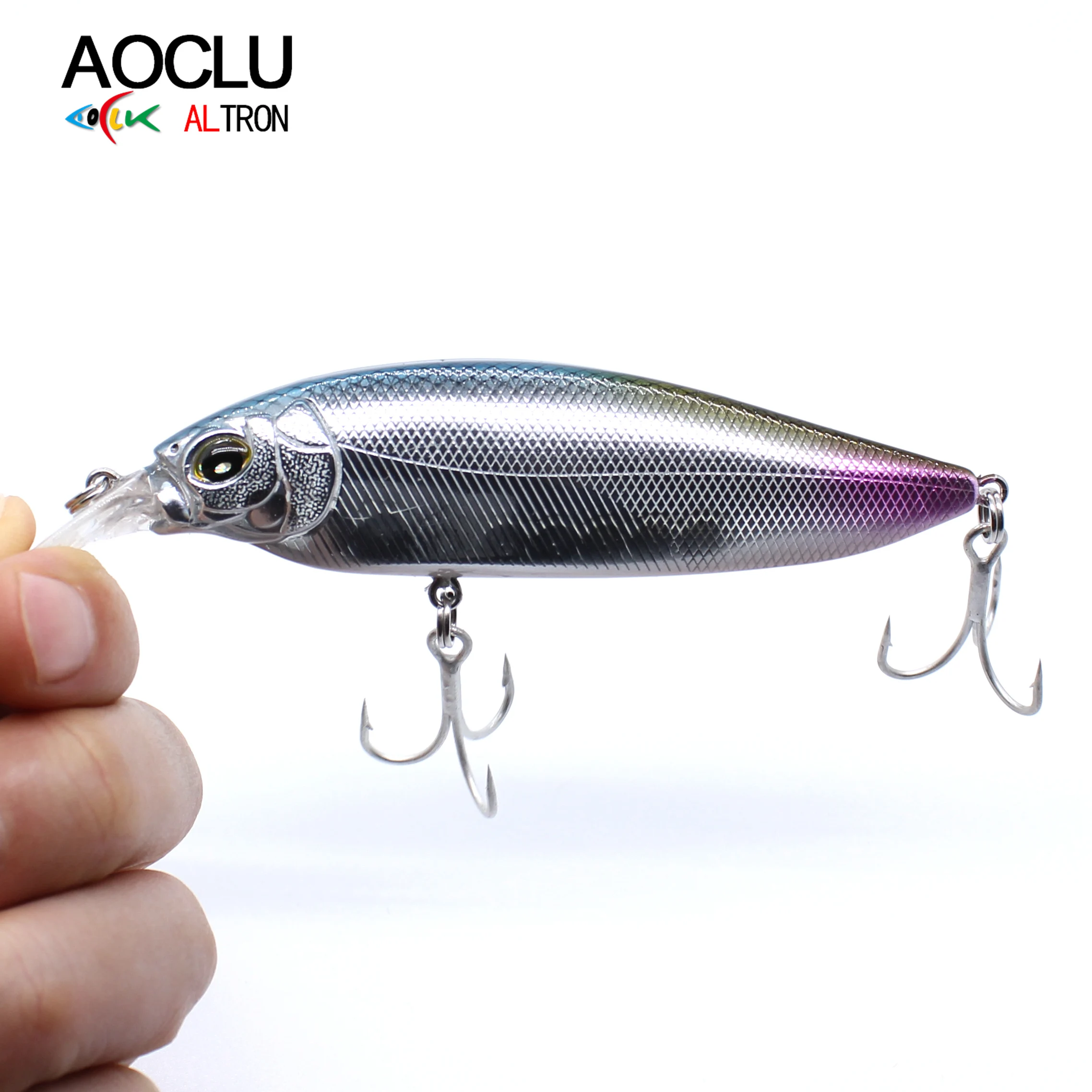 Aoclu-schwimmende Elritze Hart köder Jerkbait Wobbler Klappe Slap Angel köder Rassel Easy Cast Rassel, 105mm, 16,7g, Tauchtiefe 0,8 m – Detail 2