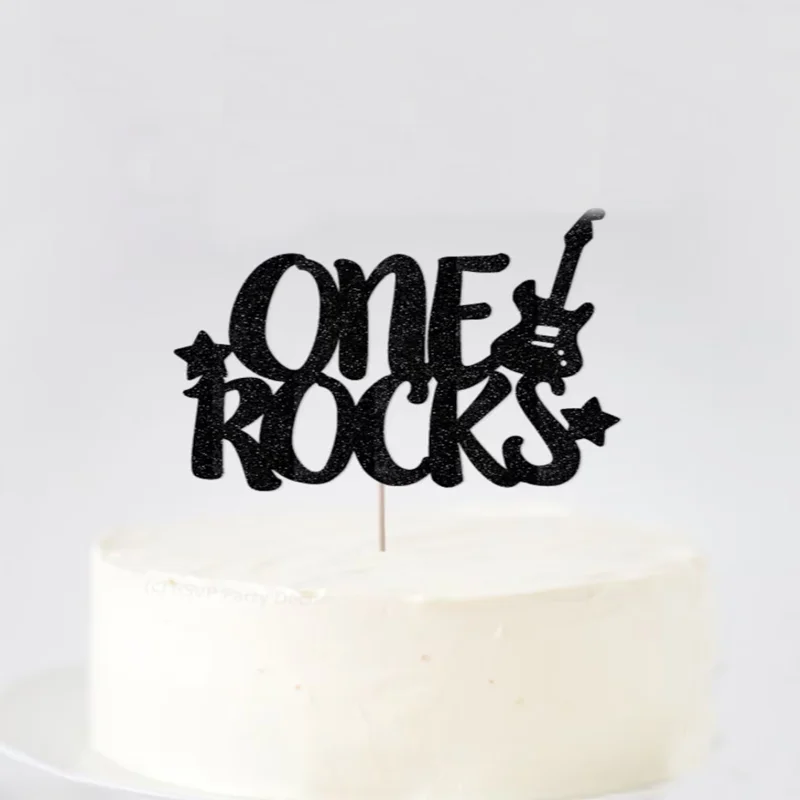 1950er Jahre Rock-Party-Dekoration, Musikthema, Partyzubehör für den 1. Geburtstag des Babys – Detail 12