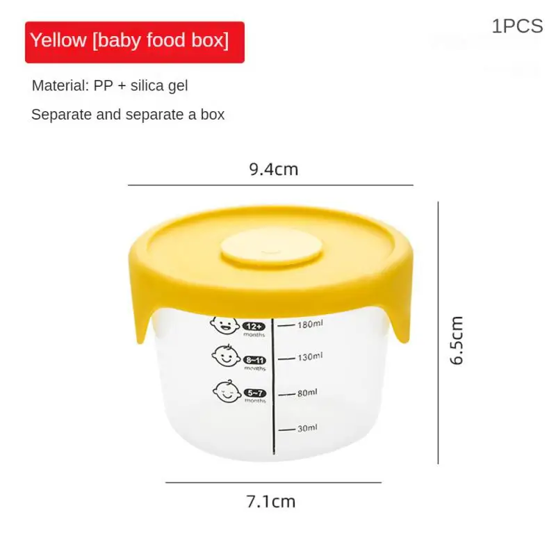 Baby Food Box Ease Use Measurement Mark Storage Box Food Grade Baby Bowl Durable Grade Supplement baby food storage containers portable food storage box