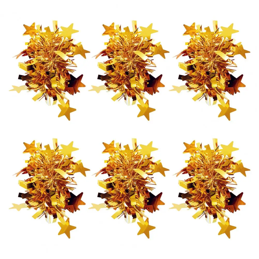 Elastic Band Bracelet Cheerleader Wrist Flower Cheerleading Pom Poms Set with Elastic Hair Ropes Star Decor for Stage