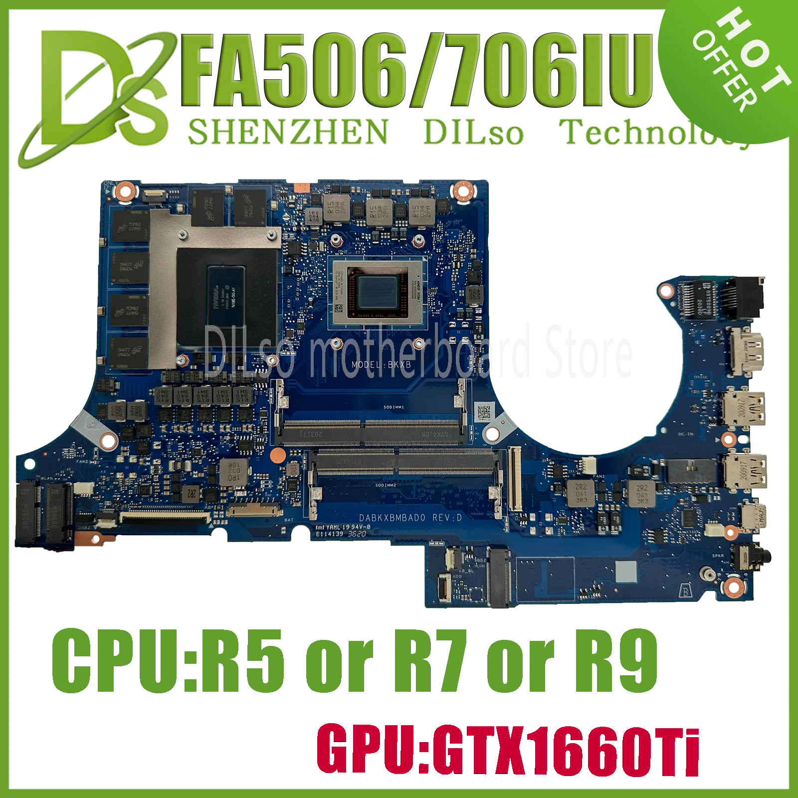 KEFU-FA506-FA706-Laptop-Motherboard-For-ASUS-FA506IV-FA506IV-FA506IU ...