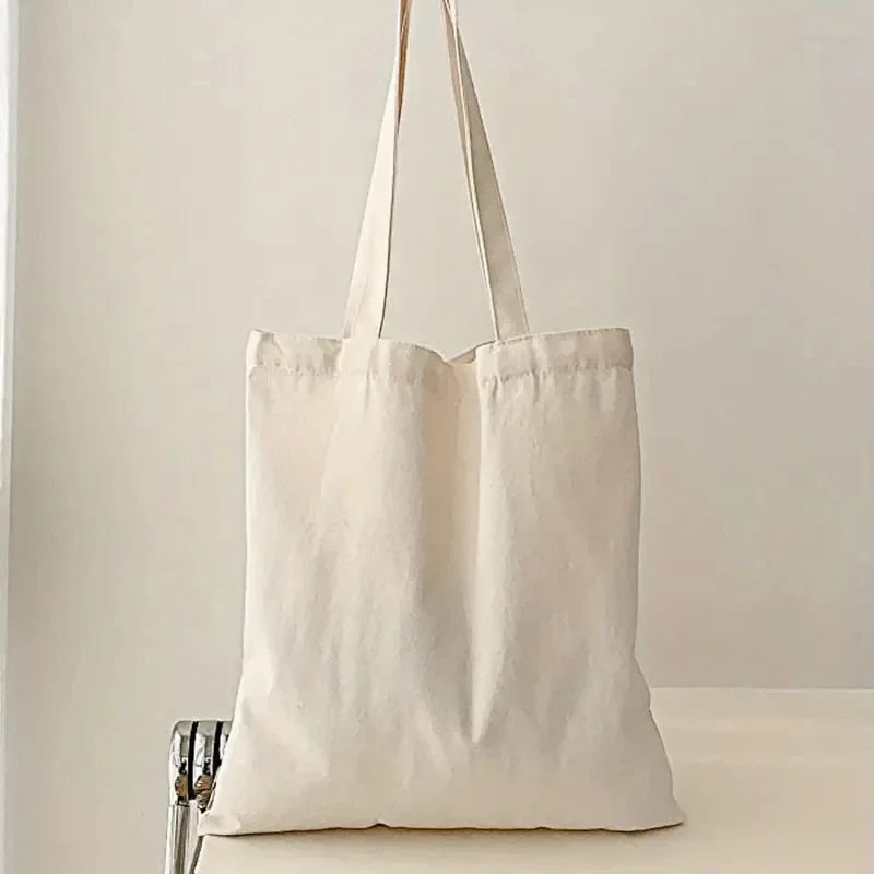 스케치 수납 가방 심플하고 캐주얼한 캔버스 소재 대용량 여성용 핸드헬드 숄더백 쇼핑 및 여행용