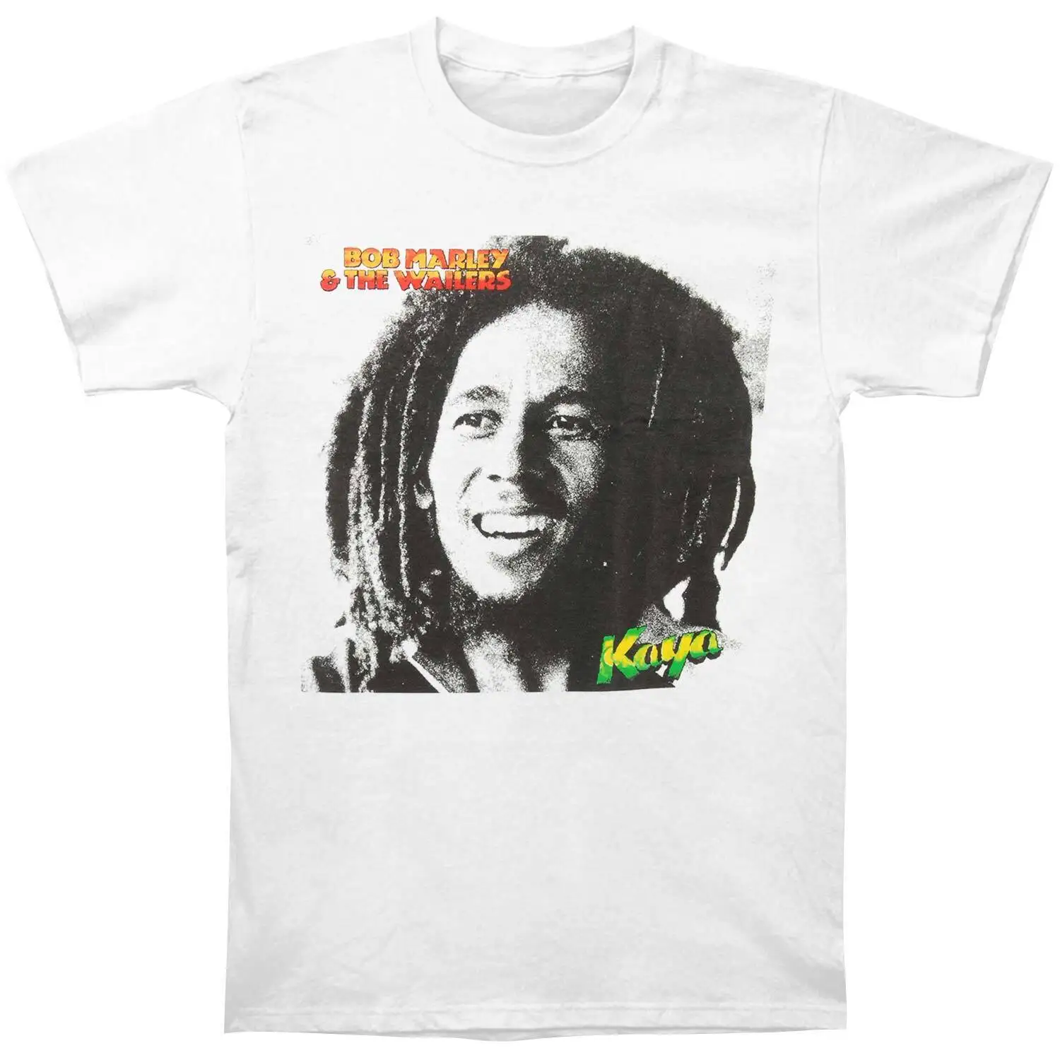T-Shirt Da Uomo Bob Marley Kaya Album Piccola Bianca