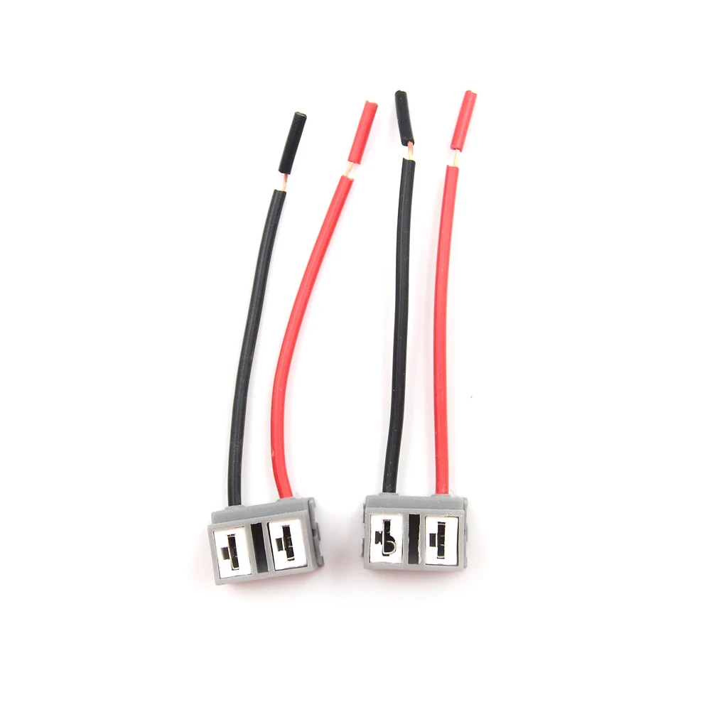 2pcs H7 automobile Connectors Adapters for HID car Lamp Wiring harness Car 2 Pin way Electrical Wire Connector Plug