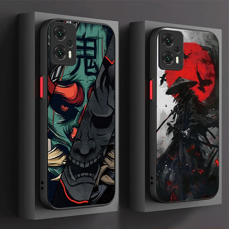 Samurai Hannya Mask Ghost Protective Phone Case