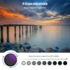 NEEWER 67mm ND2-400 Variable ND Filter with Lens Cap, Lanyard, Cleaning Cloth, Precise Neutral Density Adjustment Optical Glass 3
