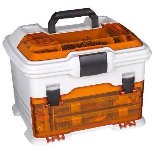 Outdoors T4P Pro Multiloader, Portable Fishing & Tackle Storage Box with  Zerust Anti-Corrosion Technology, White/Orange - AliExpress
