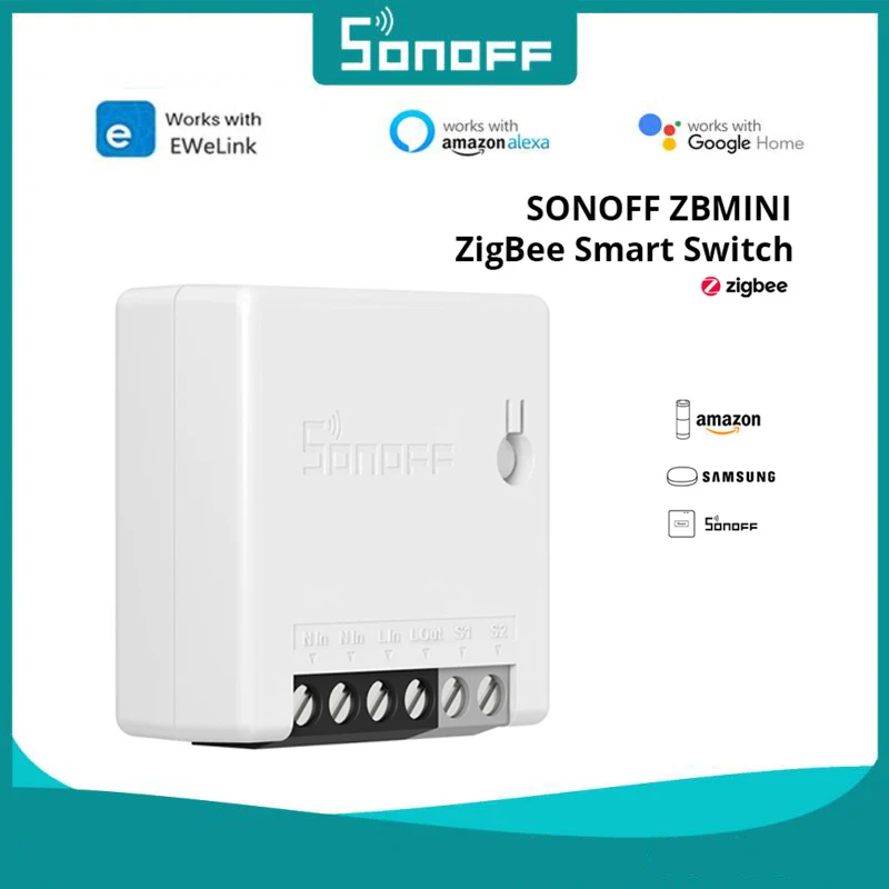 

10PCS SONOFF ZB MINI Zigbee 3.0 Smart Home Switch Relay Module DIY Two Way APP Remote Control Works With Smartthing SONOFF ZB