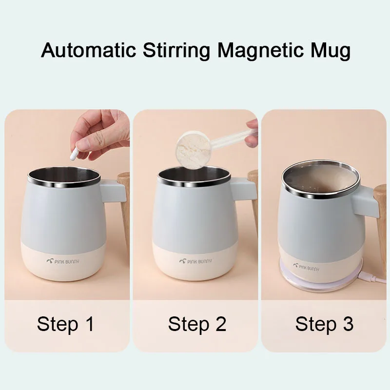 New Coffee Milk Mixing Cup Automatic Self Stirring Magnetic Mug Thermal Cups  Blender Smart Mixer with Wireless Charger for Phone - AliExpress