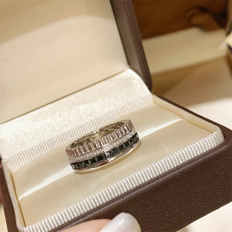 Fashion Designer Jewelry 925 Sterling Silver 3A Zircon Jewelry Party Ring