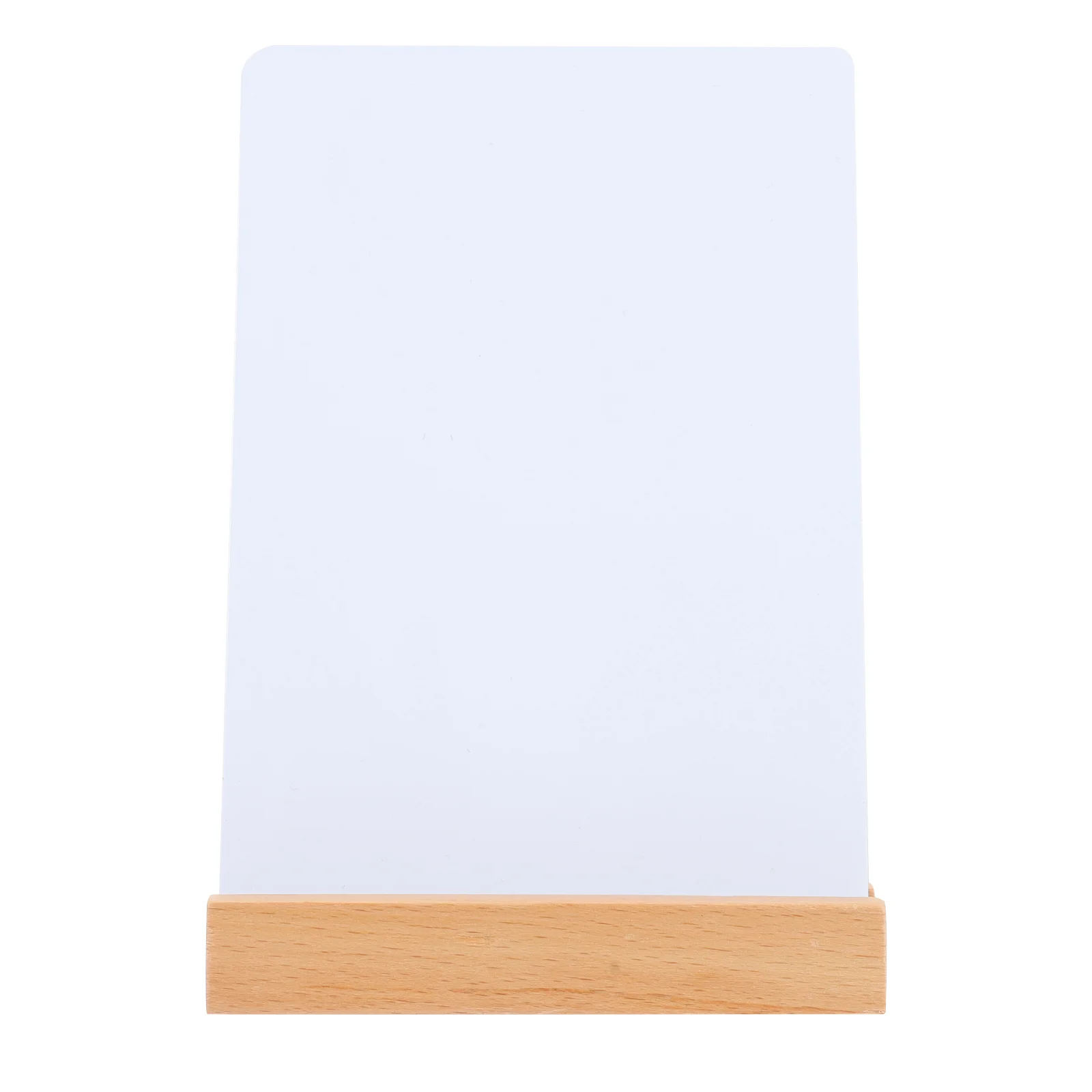 

Message Board Wood Base Bulletin Board Desktop Notice Board Sign with Base ( Size)