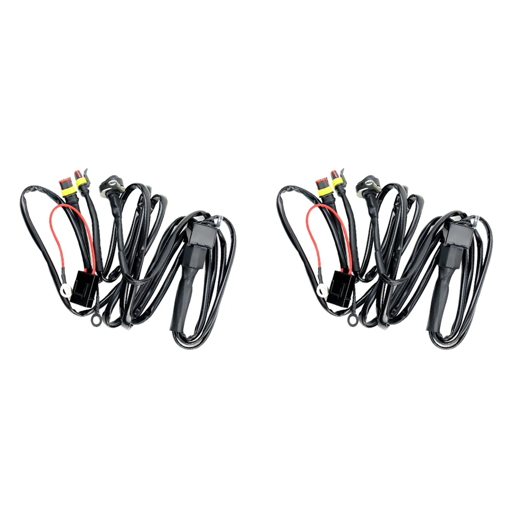 

2X Motorcycles LED Fog Light Wiring Harness Wire for BMW R1200GS /ADV F800GS