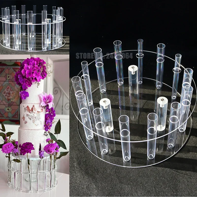 Flower Cake Stand Birthday Baby Shower Round Cake Stands DIY Flower