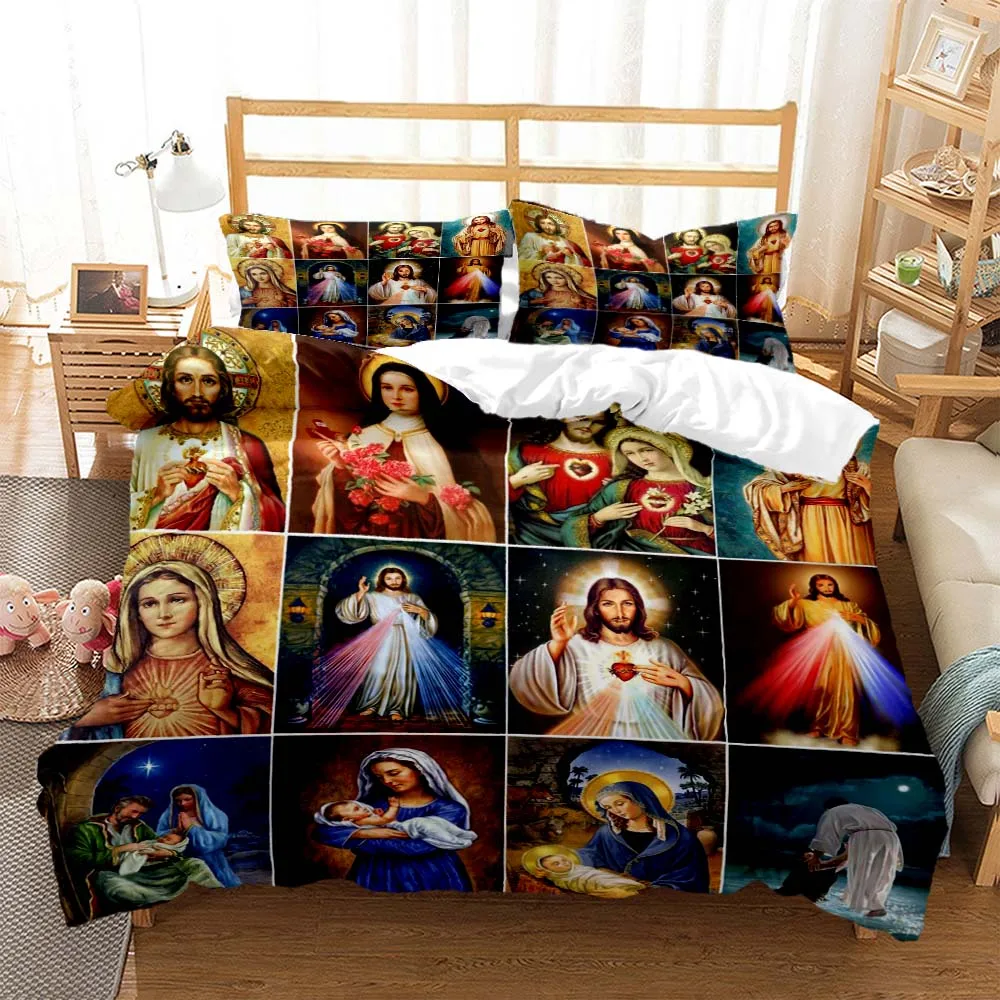 

God Digital Print Polyester Bedding Sets Child Kids Covers Boys Bed Linen Set for Teens Bedding Set Bed Set Queen Bedding Set