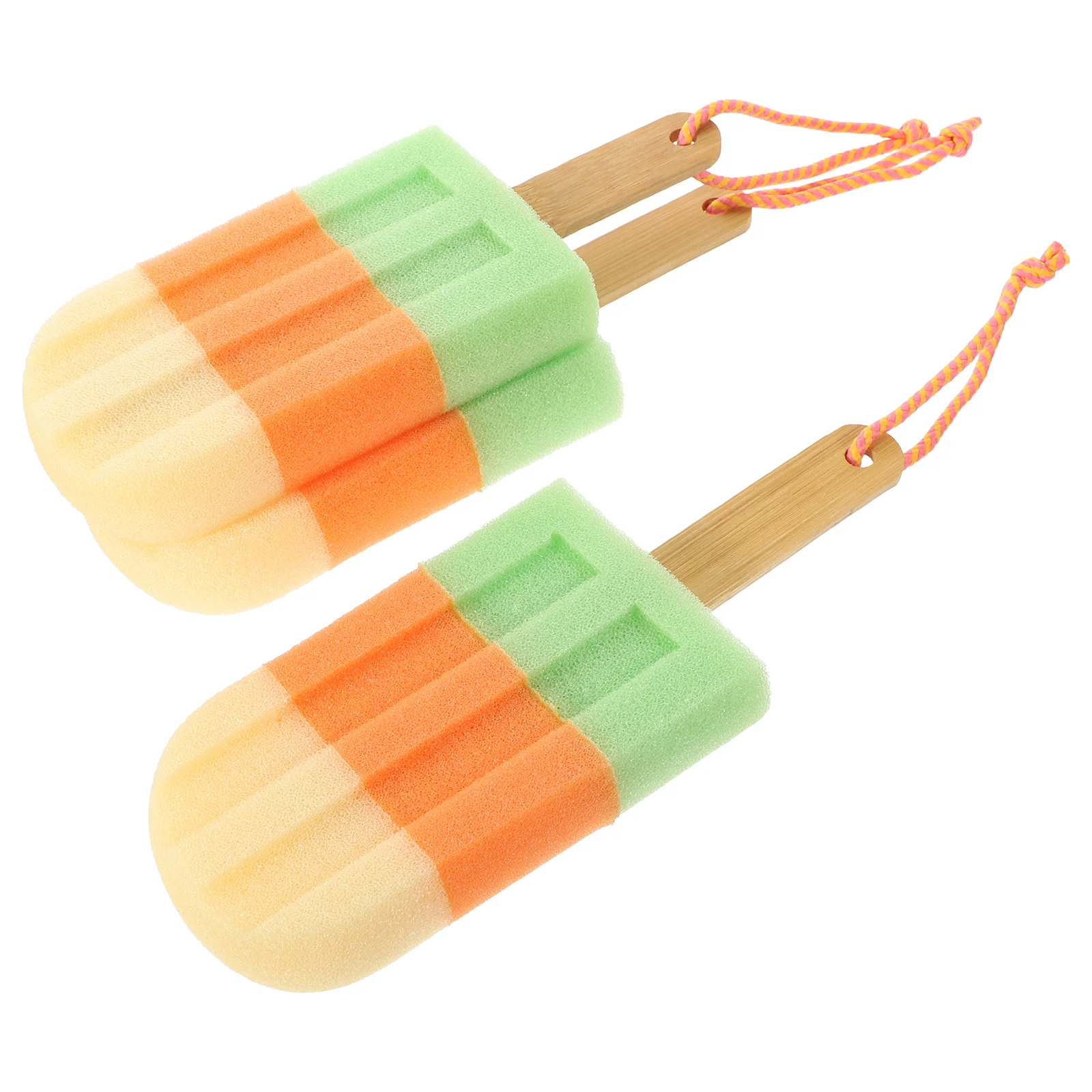 

Exfoliating Bath Sponge Ice Cream Shaped Body Shower Sponge Scrubber Brush Dead Skin Remover for Kids Adults Random Color