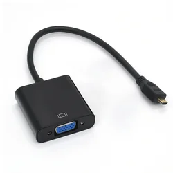 Micro HDMI to VGA 1080P Cable Adapter (WHITE)