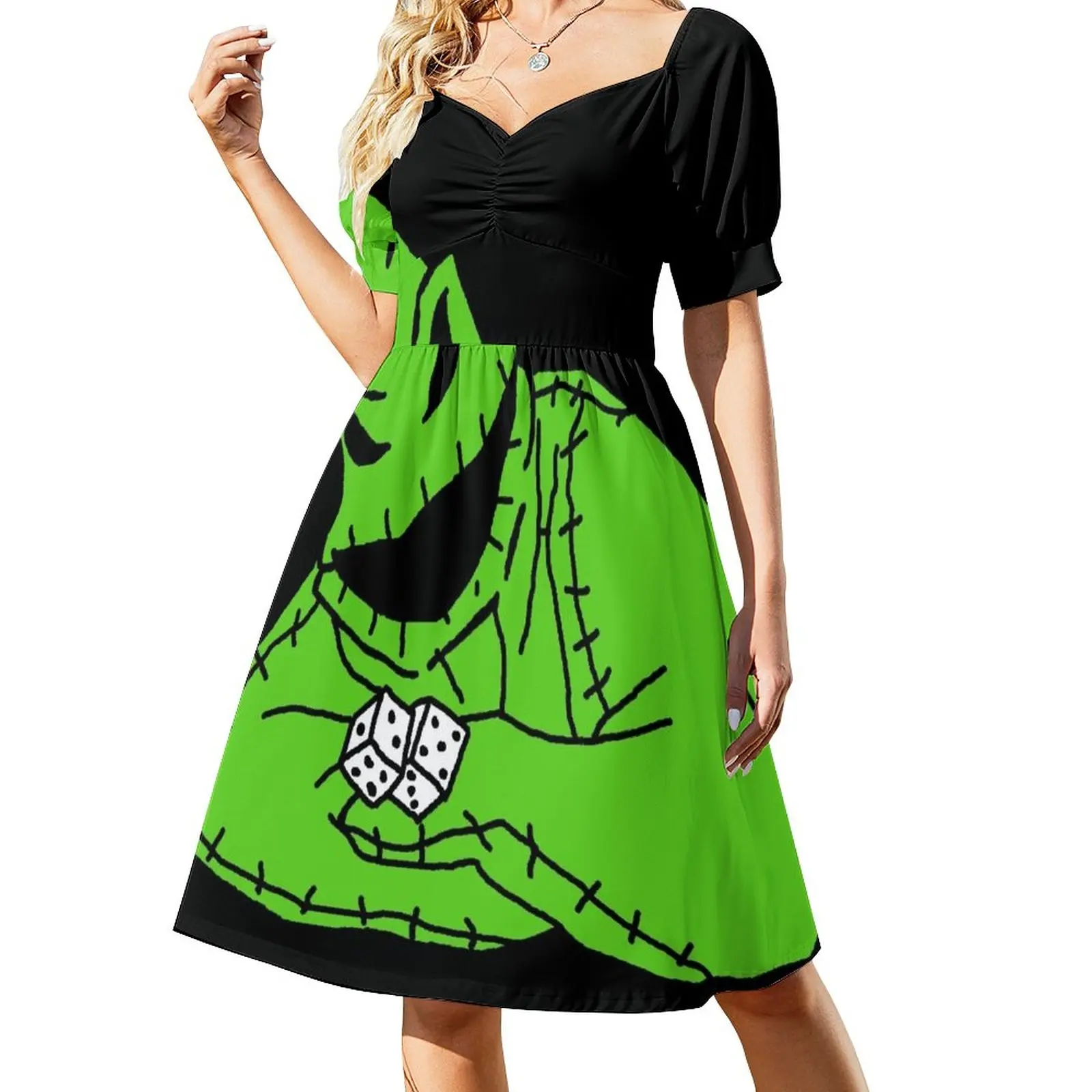 thumbnail image 1 of el hombre oogie boogie Vestido vestido de noche de mujer Vestidos de mujer vestidos con mangas largas, 1 of 7