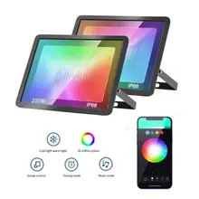 

Tuya Smart Floodlight Wifi LED Spotlight Outdoor 30W 50W 100W 220V RGB Color Changable Warm Cold Light For Alexa Google Home