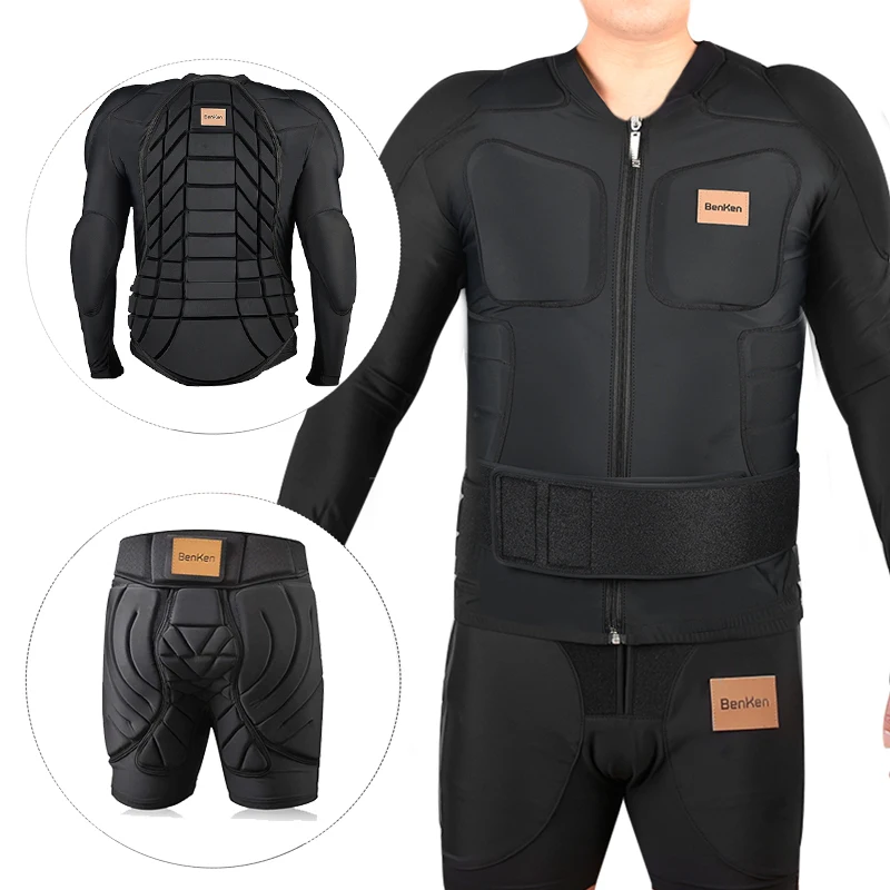 Cienfy Protezione per i fianchi 3D EVA Butt Pads Pantaloncini protettivi imbottiti, protezione antiurto per sci, pattinaggio, snowboard e skateboard (taglia XS