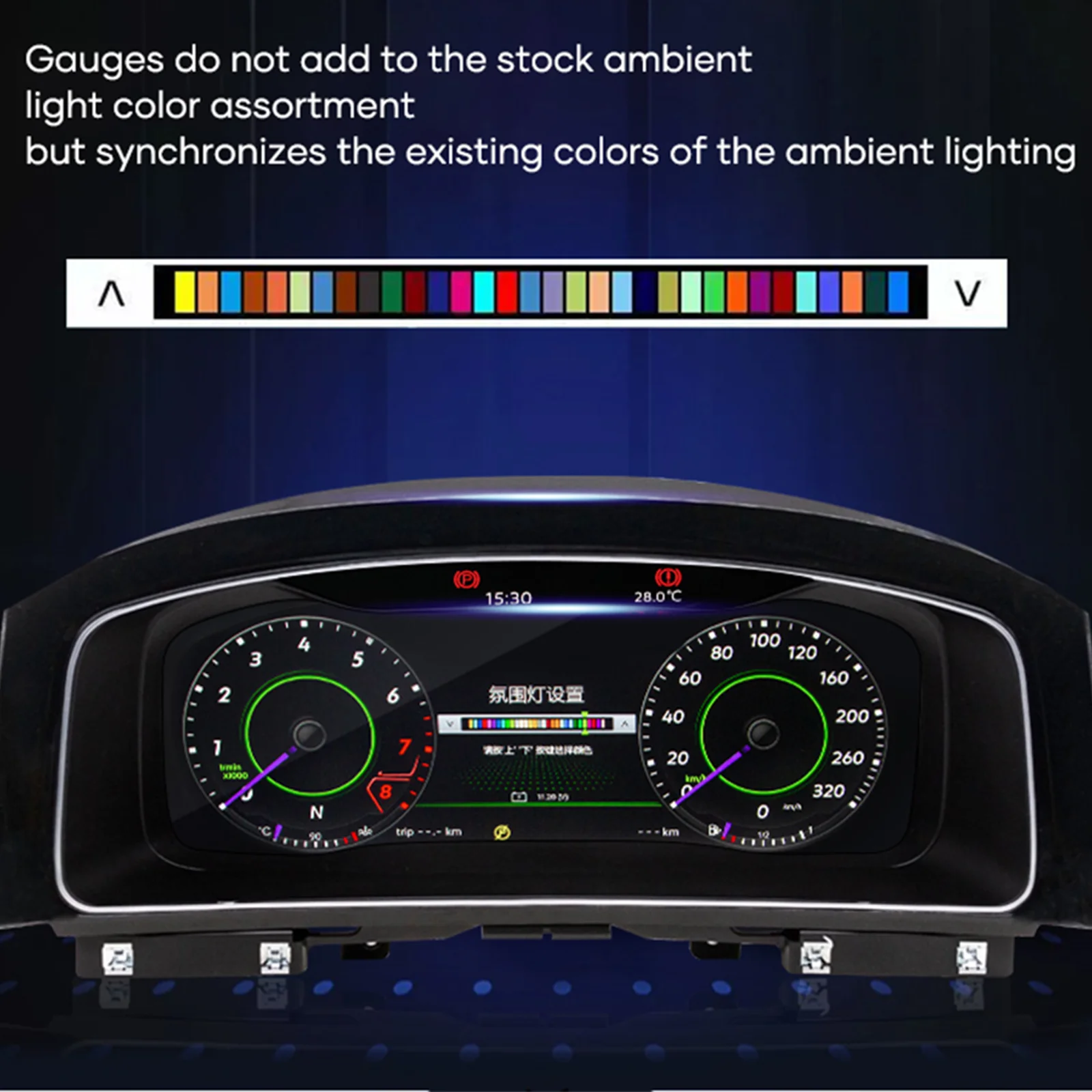 Panel de Instrumentos Digital LCD Linux 1920*720P para Volkswagen Scirocco, Tiguan, Seat León, Polo, Golf 5, Golf 6, Golf 7/7.5, MK5, MK6, MK7, Passat B6, B7, CC, B8, Cabina Virtual, Carplay Inalámbrico, Android Auto, GPS, Navegación, Velocímetro, Monitor, Actualización CAN BUS 3