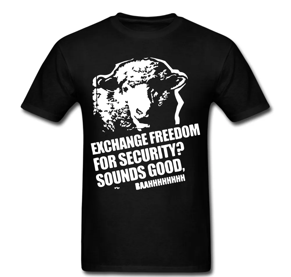 

Футболка с надписью Freedom For Security Sounds good