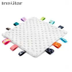 Plush Baby Comfort Towel Blanket with Cute Cartoon Design (SU1001 Gray)