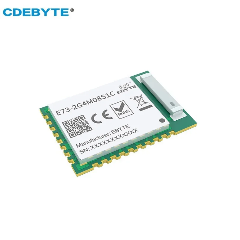 NRF52840 2.4GHz BLE 4.2 5.0 모듈, IO 포트 8dBm SMD 세라믹 안테나 모듈, CE FCC RoHs 인증 CDEBYTE E73-2G4M08S1C