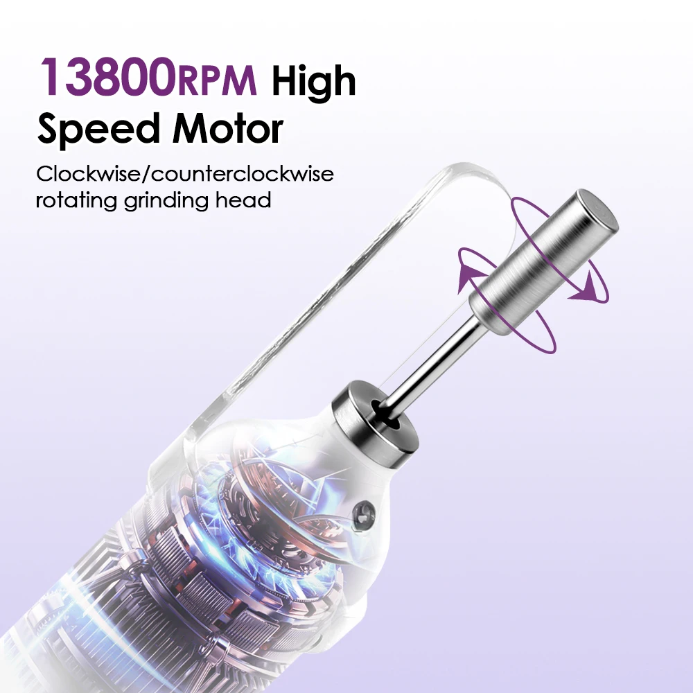 Professional Electric Nail Drill Machine Nails Grinding Polishing Dead Skin Removal Art Sanding File Pen Manicure Machine: 3 - 5 Days Free Delivery Only UK