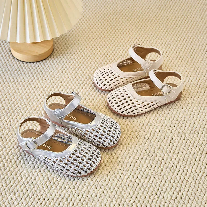 Girls Summer Beach Sandals Kids Hollowed Out Shoes