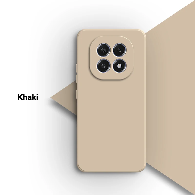 Luxury Shockproof Soft Liquid Silicone Phone Case - Solid Color Back Protective Cover in Candy Style