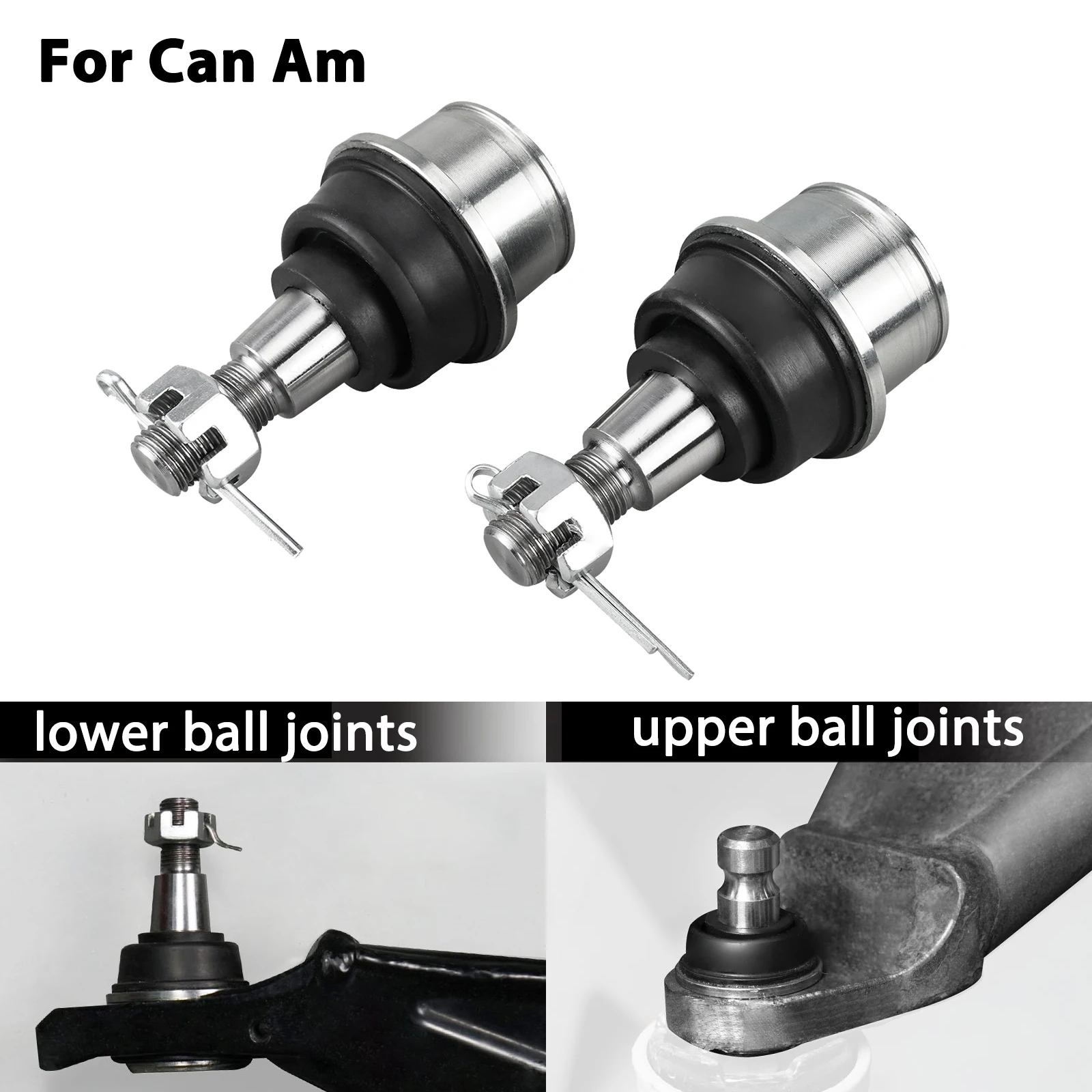 For CAN AM Upper Lower Ball Joints Kit For Can-Am Maverick X3 Max Outlander Commander Defender Renegade UTV X3 Accessories biological microscope abbe condenser collecting mirror n a 1 25 mm upper diameter 37 mm microscope part accessories