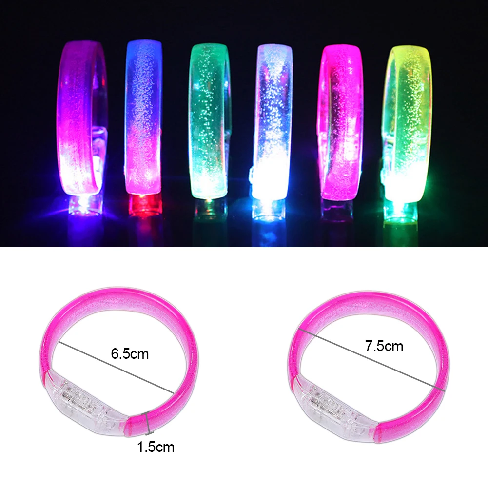 Led-Luminous-Bracelet-Concert-Party-Bar-Glow-in-The-Dark-Armband-LED ...