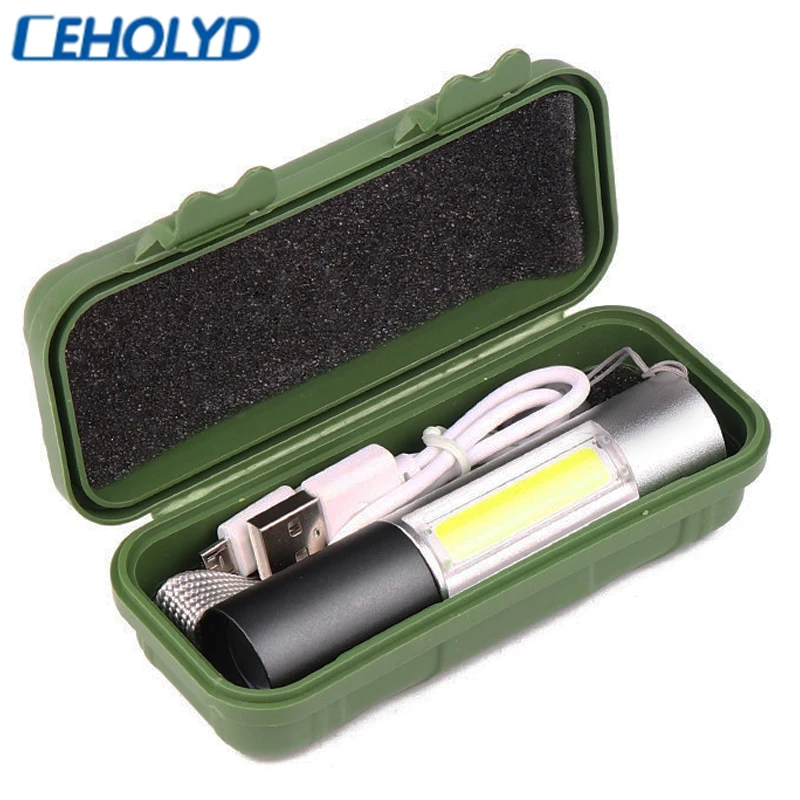 

Litwod Q5 Mini LED Flashlight Penlight 1000LM Waterproof Torch 3 Modes Zoomable Adjustable Focus Lantern Portable Light Bulbs