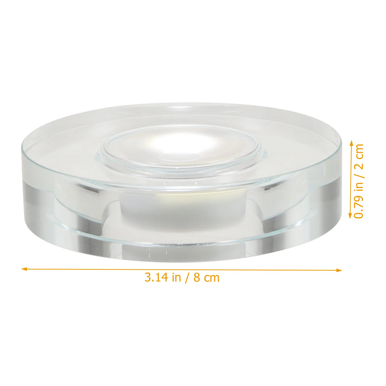Glass Exhibit Rotating Display Stand Led Lighting Holder