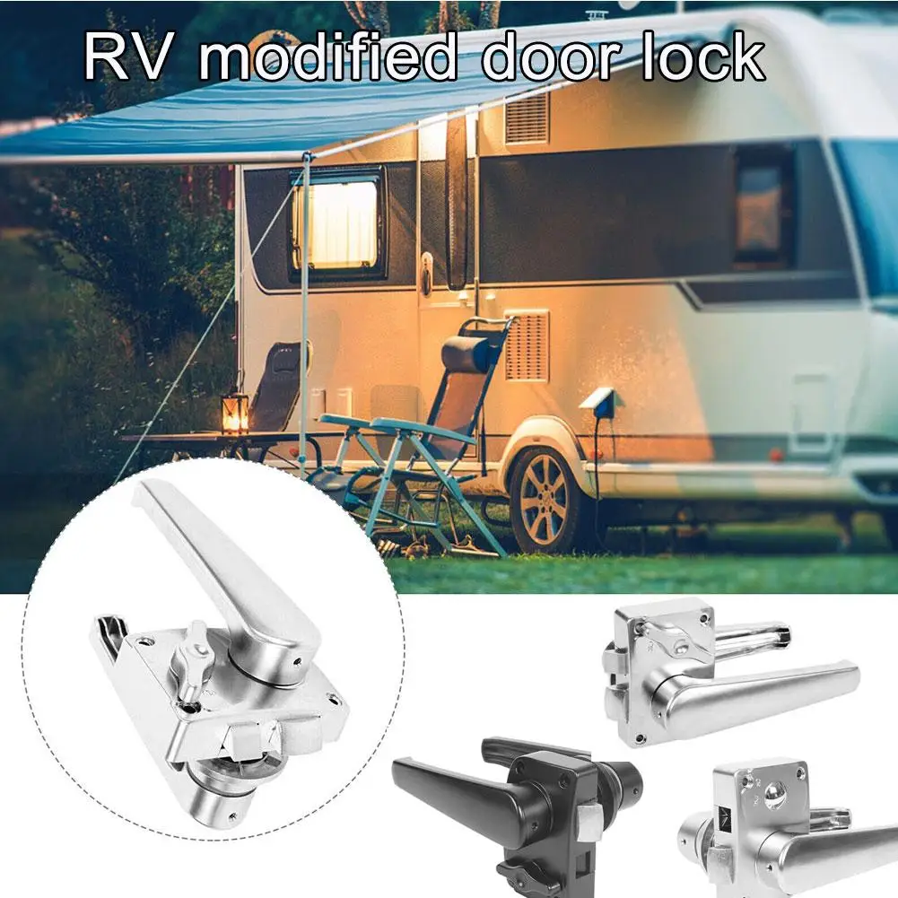 

Модифицированный дверной замок RV, дверной замок для туалета, серебристый дверной замок для ванной комнаты с обратным замком, износостойкий антикоррозийный замок для мотоцикла G4Y6