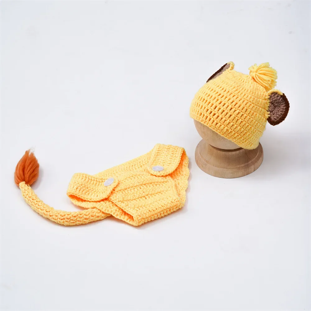 2pcs 사진 소품 Romper Simba 의상 촬영 옷 소년 복장 Photoshoot 복장