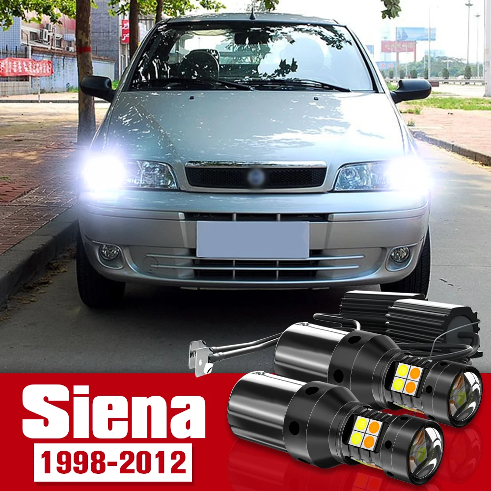

2pcs LED Accessories Dual Mode Turn Signal+Daytime Running Light DRL For Fiat Siena 1998-2012 2005 2006 2007 2008 2009 2010 2011