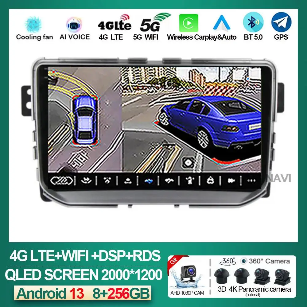 

7862 CPU Android 13 For Great Wall Haval Hover H2 2015-2020 Car Radio Multimedia Player GPS Navigation Stereo Head Unit 5G WIFI