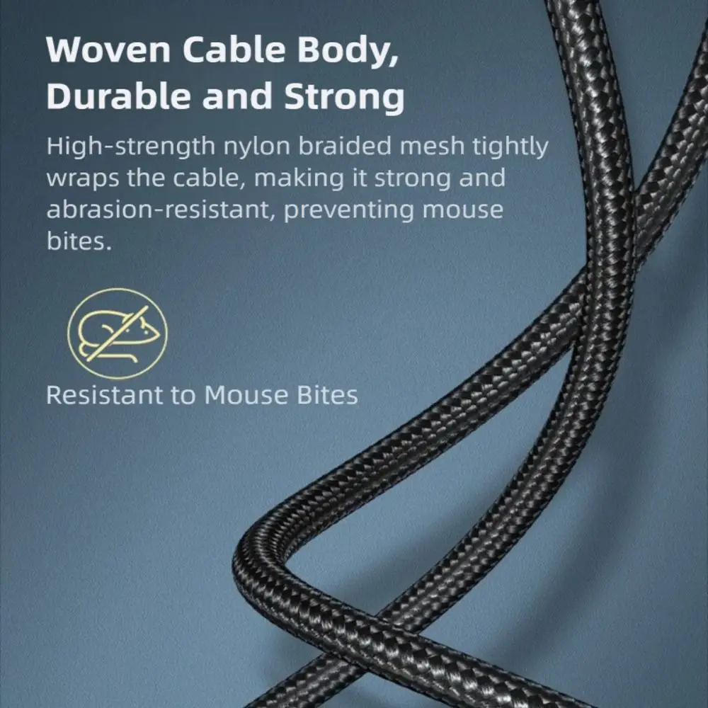 Braided High-Speed USB C to USB B 3.0 Printer Cable - Male to Male Adapter