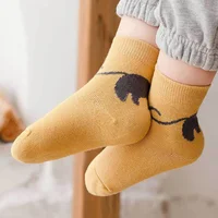 5 paires de chaussettes pour enfants, motif de chat de dessin animé, confortables et respirantes, pour garçons et filles 5