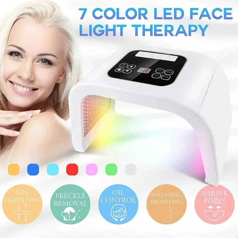 7 Colors LED Photon Machine Nano Skin Moisturizing Face&Body Mask Salon SPA Home Use Skin Rejuvenation anti-wrinkle Care