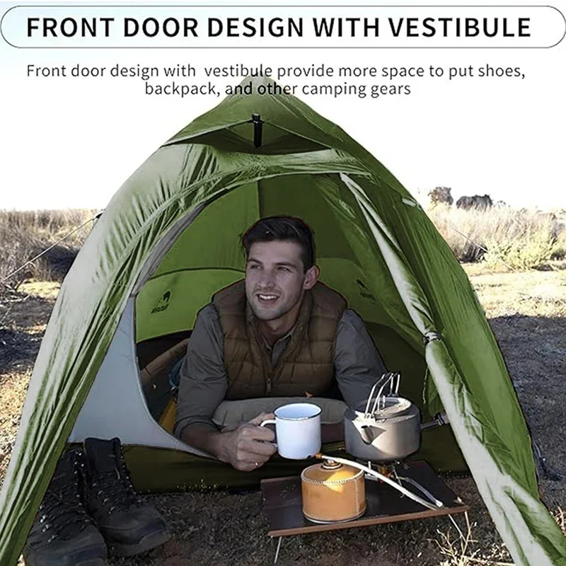 Naturehike Camping Tent Cloud Up 1 Person Ultralight Outdoor Waterproof Tent Hiking Beach 20D Nylon 210T Backpacking Tents