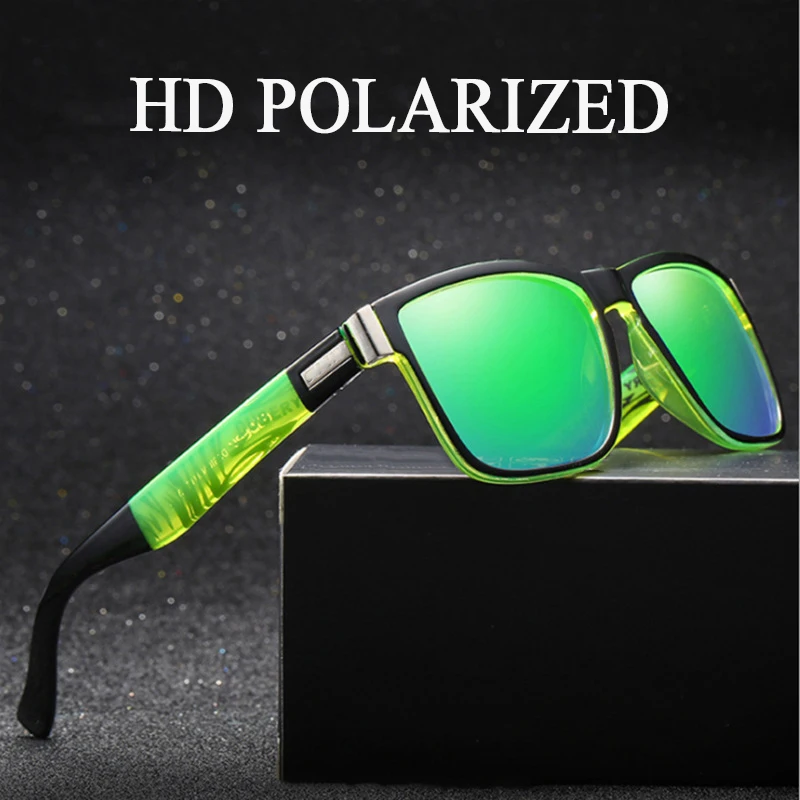 Brand Square Polarized Fashionable Cycling Glasses Men and Women