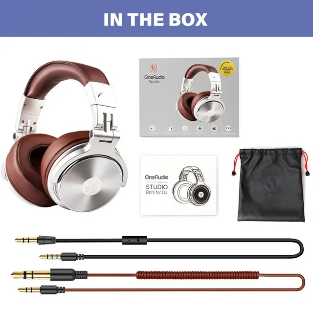  Oneodio Pro 50/30/10 Wired Studio Headphones Stereo Professional DJ Headphone with Mic Over Ear Monitor Earphones Bass Headsets 