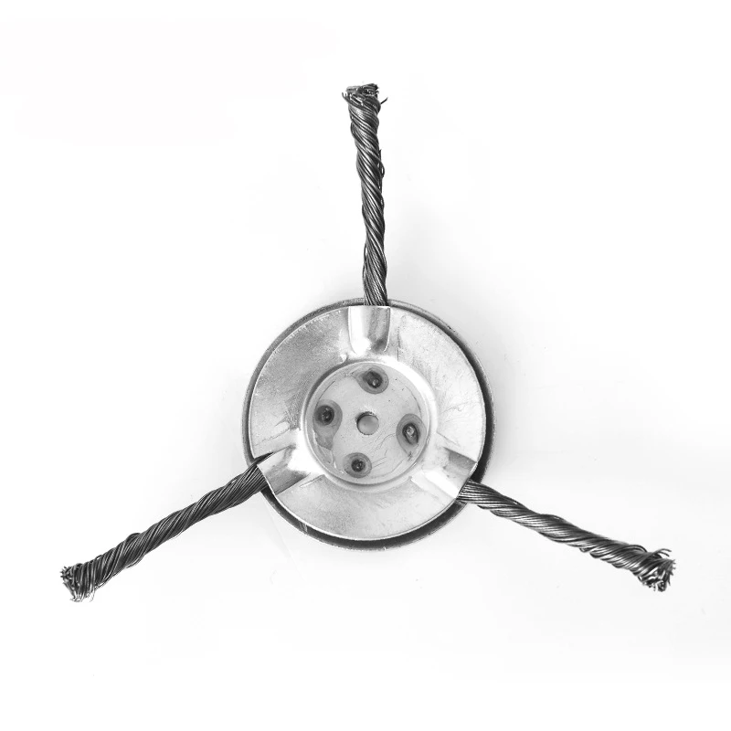 Tête De Coupe Fil Métallique Pour Débroussailleuse - Universelle 6 Pouces, Acier Carbone, Pour Désherbage Rapide