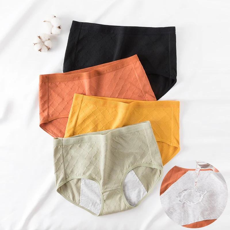 Women Leak Proof High Waist Panties For Menstruation Cotton Women Underwear Menstrual Panties Female Physiological Pants pants female women